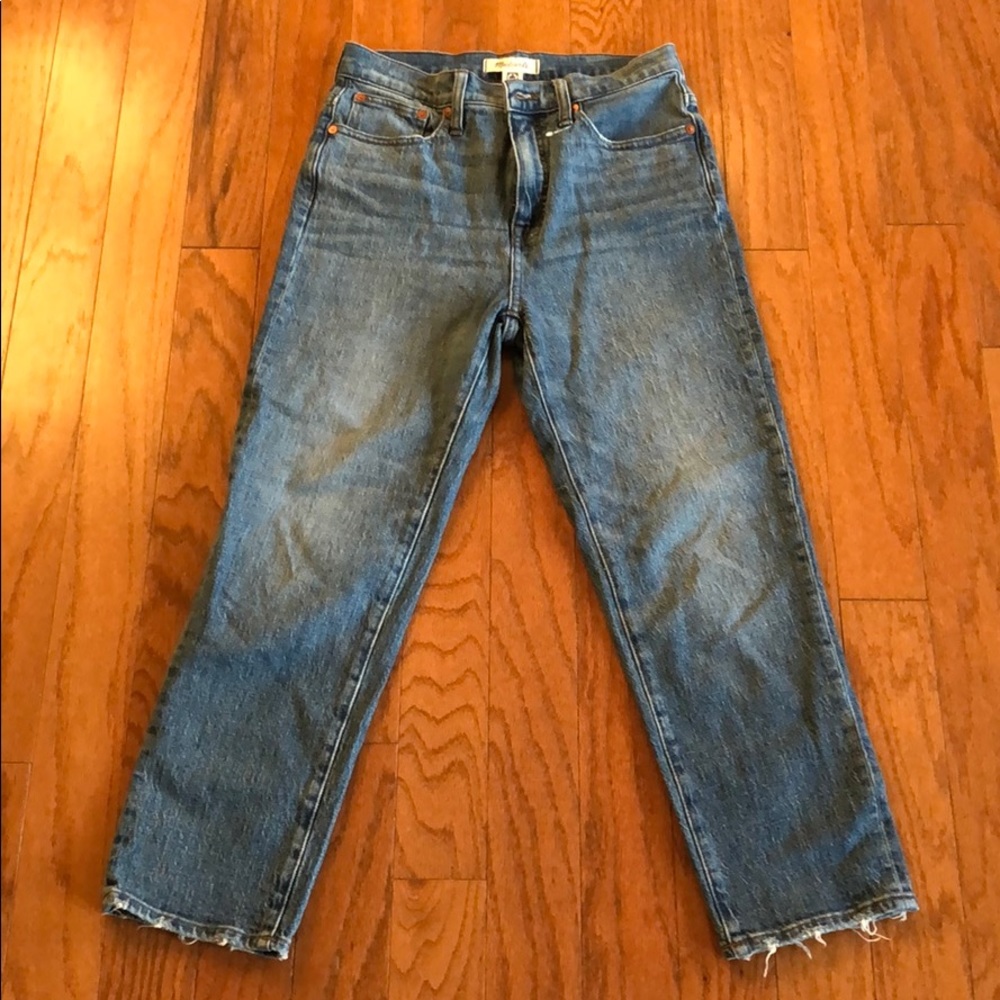 Madewell classic straight jean medium wash